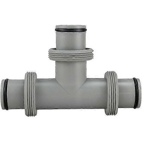 Pièces détachées pour piscines hors sol, adaptateur de tuyau de piscine de rechange, buse de 1,5 pouce (raccord en T à trois voies de 1,5 pouce). (1/4)