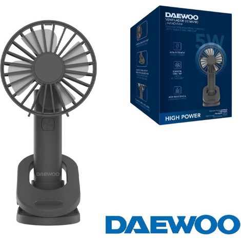 VENTILADOR DAEWOO CLIP CON SOPORTE MESA - ORIENTABLE - 5W