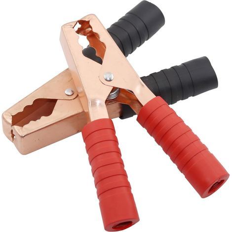 1 Paire Pinces de câble de démarrage de Batterie 200 A,Pinces Crocodiles Robustes,Pince de suralimentation pour câbles de démarrage,Pinces de Chargeur de Batterie de Voiture,pour véhicule (1/4)