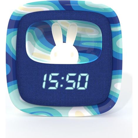 Mob reveil avec lumiere billy clock blue wave