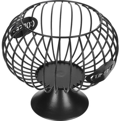 Porte-dosettes de café en métal, forme carrée, fond protecteur, compatible avec porte-stylos, organisateur de café pour salle à manger, 1 pièce (1/2)