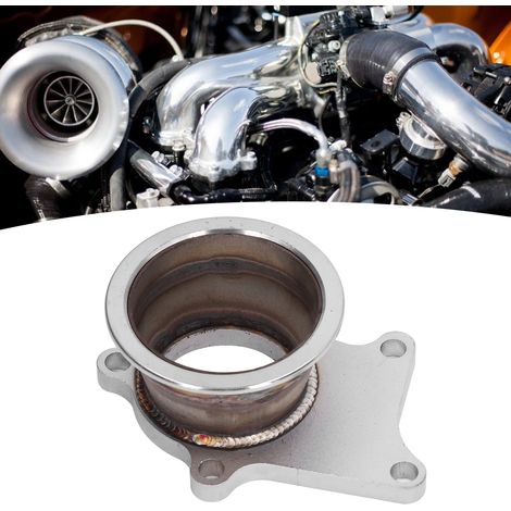 Turbo T3 T4 avec Bride V Band 3 Pouces, Acier Inoxydable Antirouille et Résistant à l'Usure, 5 Fixations