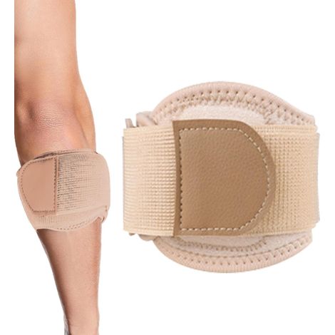 Manchon de compression pour coude, coussinet ajustable pour épicondylite - Manchon de soutien compressif pour le bras, idéal pour les activités sportives comme le volley-ball, le basket-ball et le gol (1/5)
