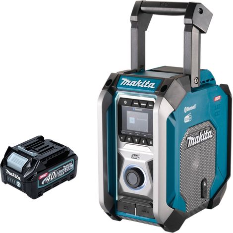 Makita MR 007 GD1 Radio da cantiere ricaricabile 12 - 40 V max. Bluetooth DAB+ USB + 1x batteria ricaricabile 2,5 Ah - senza caricabatterie