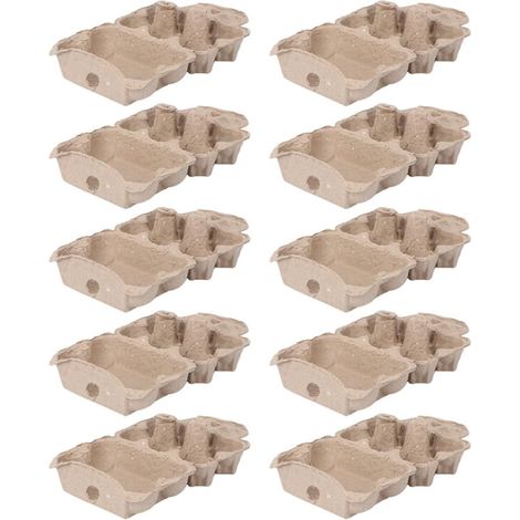 à œufs en papier pour 6 œufs à fond plat Protègent les œufs (1/5)