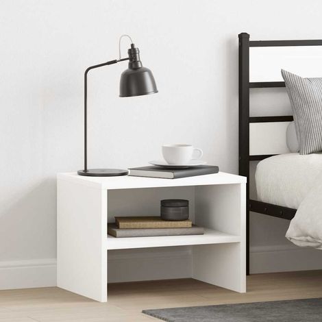 vidaXL Comodino Bianco 40x30x30 cm Legno Ingegnerizzato (1/5)