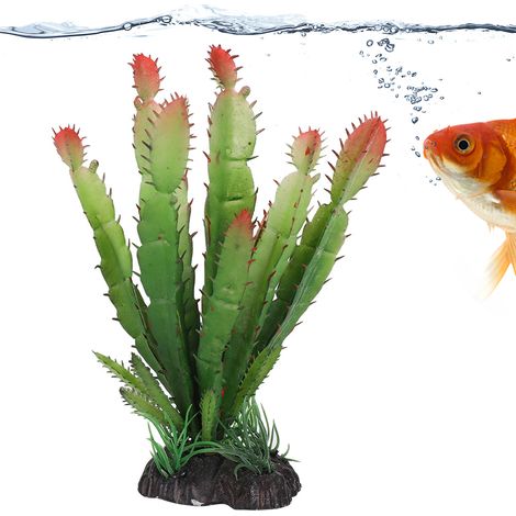 Plantes Artificielles pour Terrariums Reptiles et Amphibiens - Cactus et Fleurs Couleur Aléatoire - Idéal pour Tortues, Lézards, Caméléons - Décoration Naturelle Sans Entretien-AUTRES (1/5)