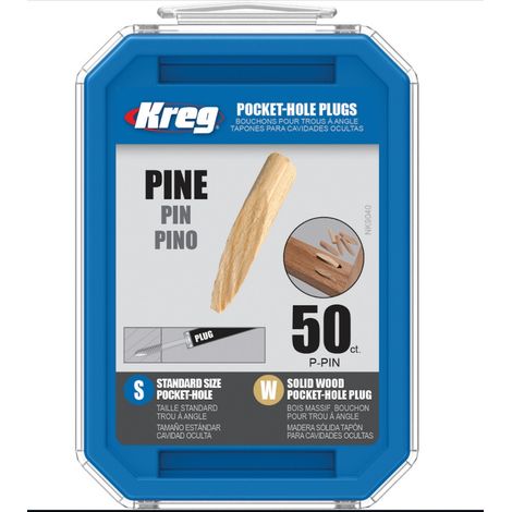 KREG Pocket-Hole Dübel Kiefer P-PIN Holzdübel Kiefer 50 Stück