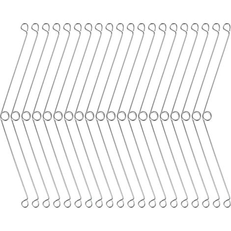 Lot de 20 clips à ressort torsions en acier inoxydable pour luminaires encastrés et ventilateur de salle de bain Installation facile (1/5)