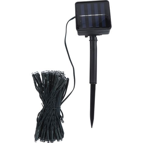 Wasserdichte LED-Solar-Lichterkette für den Außenbereich, ideal für Weihnachtsbaum, Garten, Hochzeit, Rasenparty, Dekoration, blaues Licht (1/5)