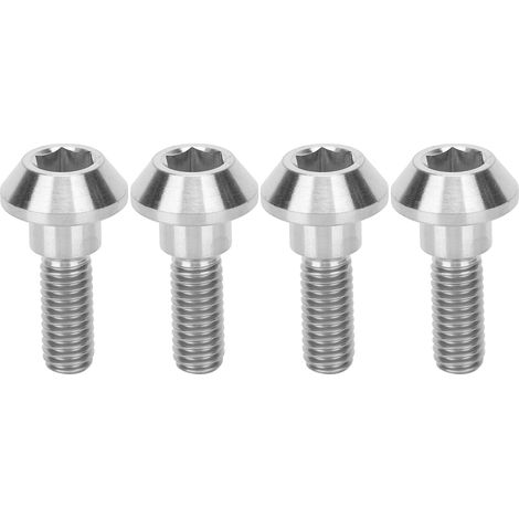 4 vis M6x20mm vis hexagonales pour plaquettes de frein à disque, en alliage de titane, boulons de vélo accessoire de modification (1/5)