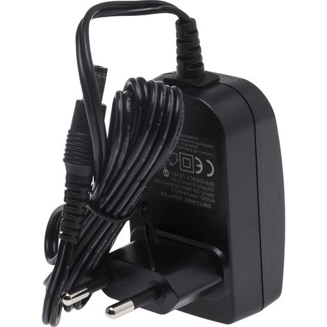 Rs Pro – Adaptateur AC/DC 9V 2.5A – Bloc d'alimentation 24W – Tension stable pour appareils électroniques – Fiche européenne 2 pôles