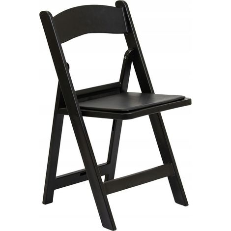 SEDIA PIEGHEVOLE, ALLUNGABILE, DA GIARDINO, PER CATERING, BANQUETTI, MATRIMONIO, NERA (1/5)