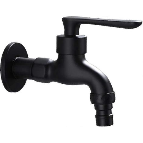 Robinet de jardin extérieur de style vintage de qualité supérieure pour eau froide avec interface de commande exclusive (sorties de 1/2 pouce) (1/4)