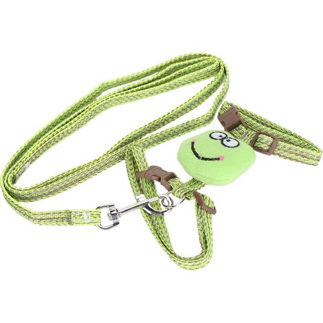 Harnais anti-perte pour chat avec laisse, harnais réglable anti-fugue pour animaux de compagnie, idéal pour les promenades (vert) (1/5)