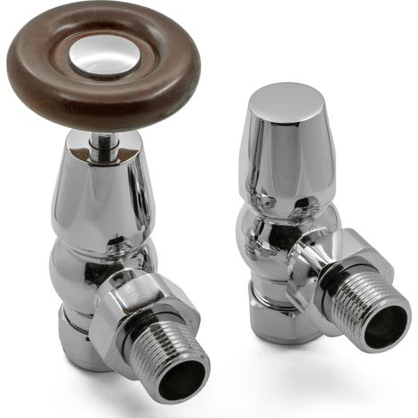 Reina Surrey Angled Radiator Valve Chrome