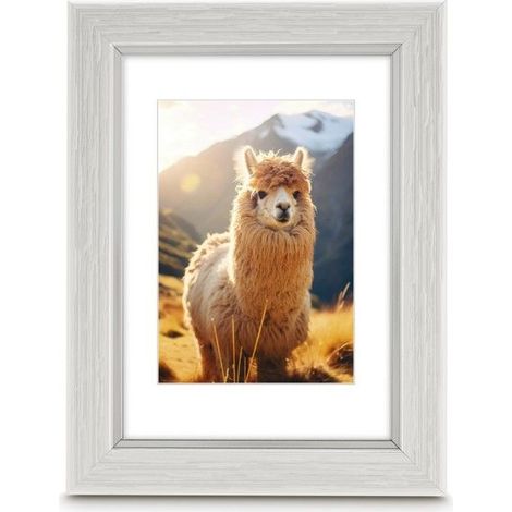 Cadre photo - Lima - Plastique - 13 x 18 cm - Intérieur - Surface brossée bois