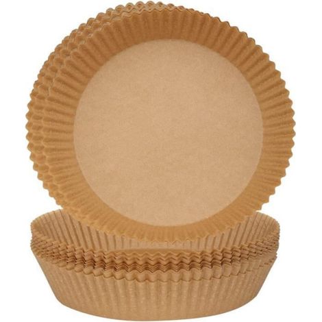 100 Papier jetable, Friteuse à air, Antiadhésif, Écologique, Non toxique, Cuisson, Micro-ondes (1/4)