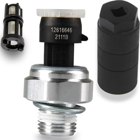 12677836 Capteur de pression d'huile pour Chevy Chevrolet Silverado 1500 2500 3500, Express, Corvette, Suburban, Avalanche, Impala, Tahoe, Trailblazer et GMC Sierra, Savana, Yukon, Envoy&Cadillac, CTS (1/5)