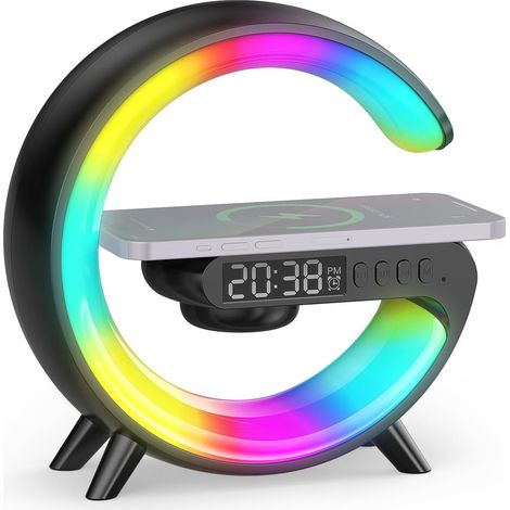 CCYKXAHygromètre Digital Intérieur, Thermomètre Numérique de Bureau, Moniteur de Température et D'humidité, Rétroéclairage, Horloge (1/5)