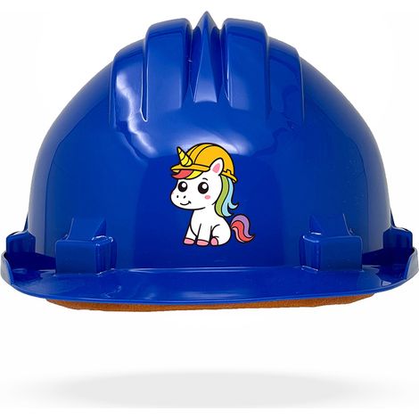 TAMS® Kinderhelm - Drehverschluss Blau Einhorn