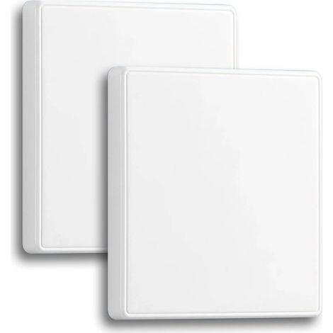 Cache Prise Trou Murale Compteur Electrique 2 pièces Couvercle 1 gang blanc Plaque d'obturation pour prises inutilisées de type86 protection contre les chocs électriques couvercle étanche (1/5)