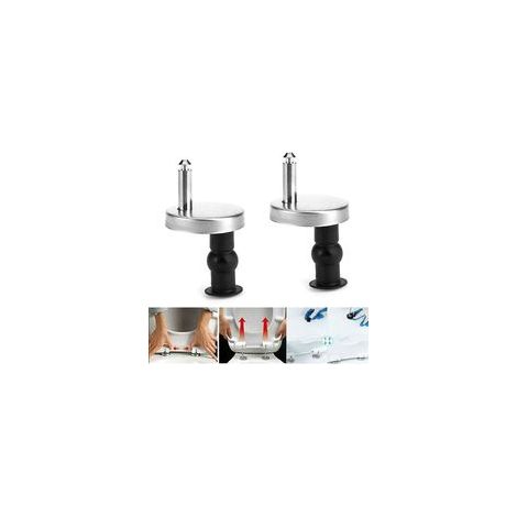 Accessoires à charnière pour siège de toilette fixe Kit à charnière à dégagement rapide Kit de vis de réglage en acier inoxydable à verrouillage de recharge (1/5)
