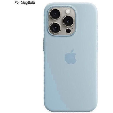 Compatible avec l'iPhone 15 Pro Max. Coque de protection en silicone liquide avec chargement MagSafe et induction. Design à rabat. (1/5)