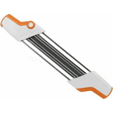 Affteuse de Lime à chane de trononneuse en métal 2 en 1 Facile 3/8quot P 4,0 mm remplacer, Porte-lime 2 en 1 pour chane de trononneuse,1Pcs,, (1/5)