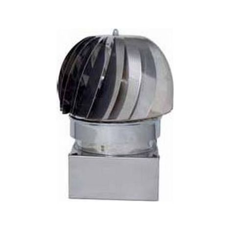 1PZ FUMAIOLO GIREVOLE GLOBO INOX Quadrato cm. 35x35