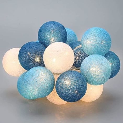 (Drei Farben) 3,5 m Lichterkette – 20 LEDs – Baumwolle – Innenbeleuchtung – Dekoration (1/4)
