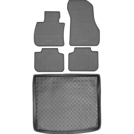BMW X1 F48 Crossover de 2015 (JUEGO) - Alfombrillas de goma para coche + alfombrilla para maletero