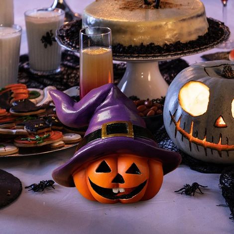 Générique Artificielle Halloween Collection Effrayante en Résine Exquise Centre De Table Sorcière Pour Table À Manger Chevet Café Salle De Classe Appartement Propriétaires (1/5)
