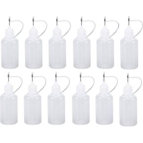 Flacon de remplissage d'huile - Flacon de peinture - Flacon de colle - rechargeable - adapté au remplissage de colle, peinture, huile - 12 pièces (1/5)