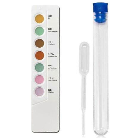 7-in-1 Poolwasser-Testset: Wasserchemikalientest, Chlor- und pH-Meter (1/5)