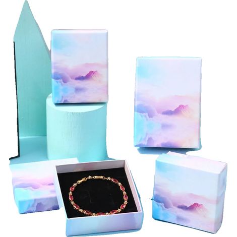 Caja para guardar joyas, organización elegante, presentación refinada, expositor de fotos - 5,9 x 9 x 3 cm (1/2)