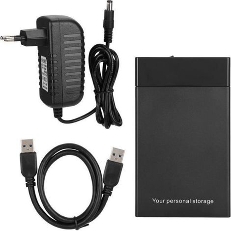 Boîtier Disque Dur - SATA 3,5 Pouces - USB 3.0 - Alimentation 100-240 V - Prise UE - 1 Pièce (1/4)