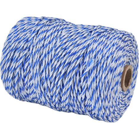 Filo per recinzione elettrica – 3 mm – 200 m – acciaio – resistente alla ruggine – conduttività affidabile – filo in polietilene migliorato
