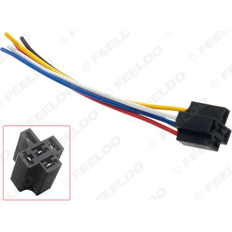 Câble adaptateur 5 broches pour relais automobile 12 V, câble connecteur de relais automobile à 5 fils