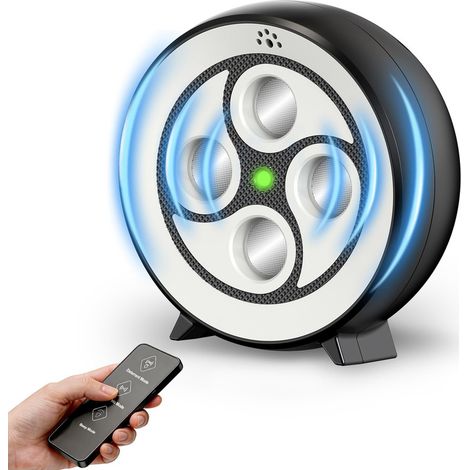 Anti Aboiement Chien Ultrason Dispositif Anti Aboiement Télécommande Automatique Boitier Ultrason Puissant 3 Portées, Boitier Chien de 21m, Étanche IP65 Rechargeable, intérieurs et Extérieurs noir (1/5)