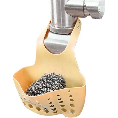 UlisemOrganisateur de cuisine durable, support suspendu pour évier, passoire, conteneur de rangement pour salle de bain, éponge pour évier de cuisine (1/3)