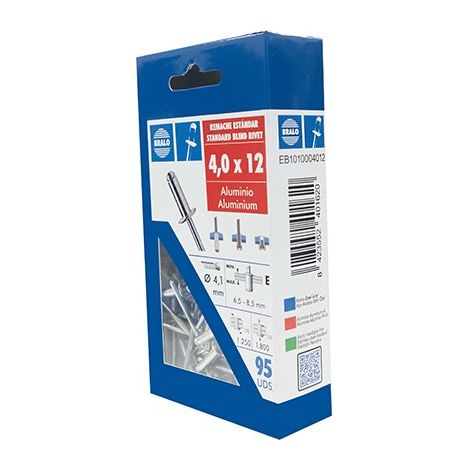 RIVETTO BLISTER 95 PZ - 4X12 MM