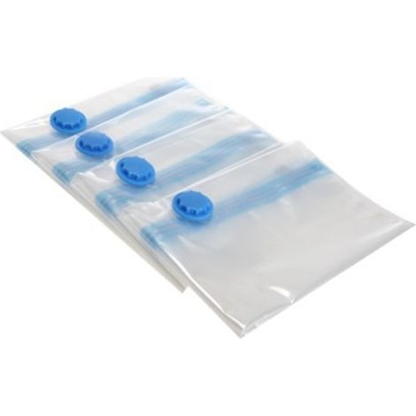 Lot de 4 sacs de rangement sous vide 60 x 40 cm, réutilisables, pour matelas, draps, oreillers et vêtements.-AquaForge (1/5)