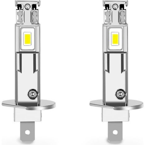H1 LED Bulb, 12V 50W White 6500K, 16000LM Car Headlamp Lights (1/5)