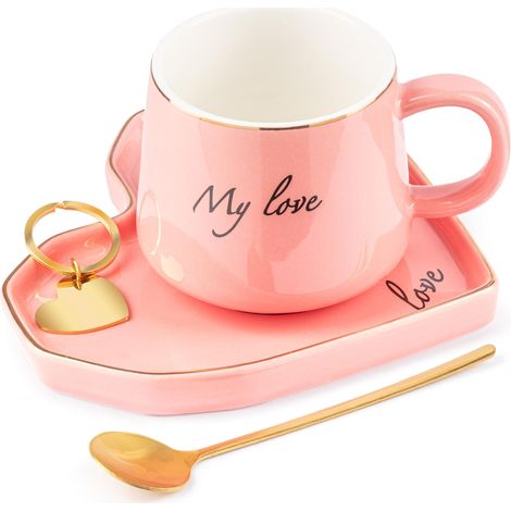Set di tazze e piattini da caffè, regalo per la mamma (1/5)
