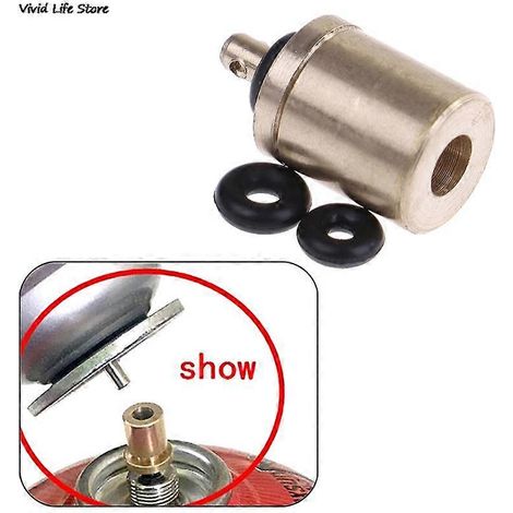 Adaptateur pour brûleur à gaz, adaptateur de remplissage de gaz pour le camping en plein air, bouteille de gaz, accessoires pour brûleur à gaz, cartouche de butane pour la randonnée (1/5)
