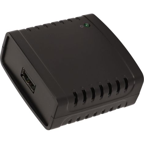 Serveur d'impression USB TCP/IP avec port LAN RJ45, partage d'imprimante sans fil 10/100 Mbps, alimentation 100-240 V et prise britannique. (1/5)