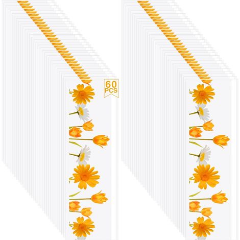 Confezione da 60 trappole adesive per mosche, per finestra, carta moschicida per la casa (1/5)