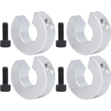 Colliers D'arrêt De Rail Linéaire, Pince en Alliage D'aluminium sur Les Anneaux De Fixation De Limite d'arbre ID 16MM OD 35MM épaisseur 10MM 4 Pièces (1/5)