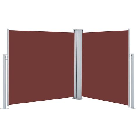 Maison Exclusive - Ausziehbare Seitenmarkise Braun 100 x 600 cm